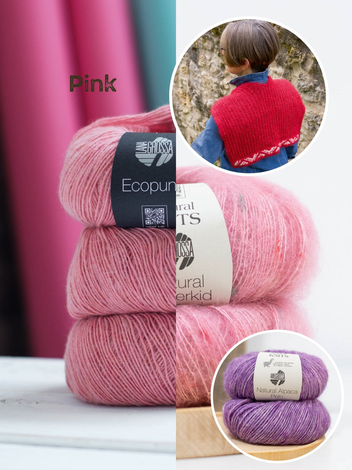 Strickpaket Setesdal Kragenschal - Wollfühlreise