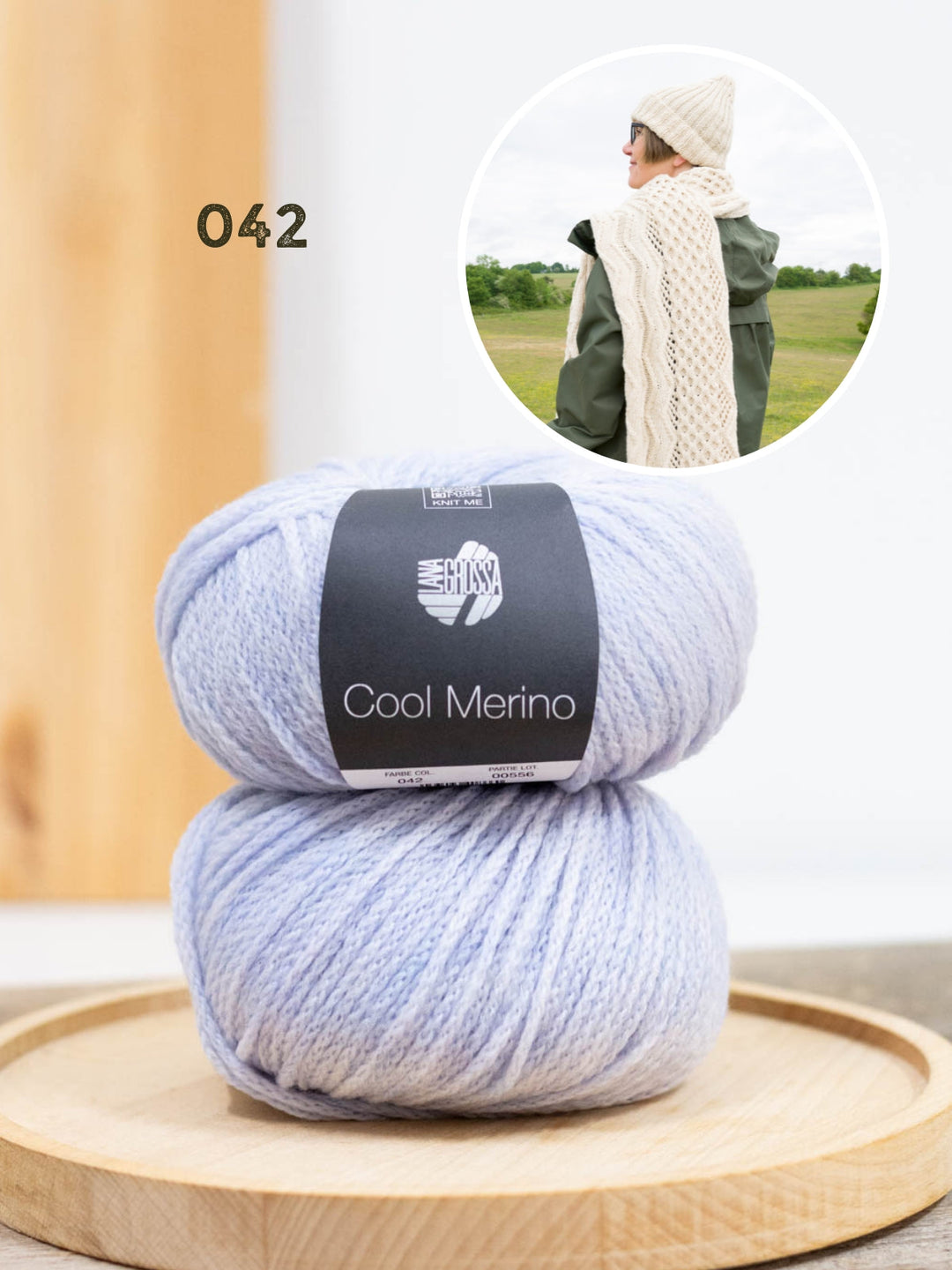 Strickpaket Inis Zopfmütze &amp; Zopfschal - Tanja Steinbach