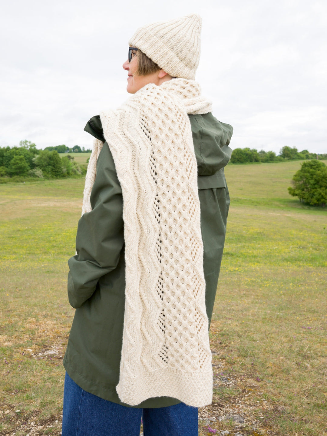 Strickpaket Inis Zopfmütze &amp; Zopfschal - Tanja Steinbach