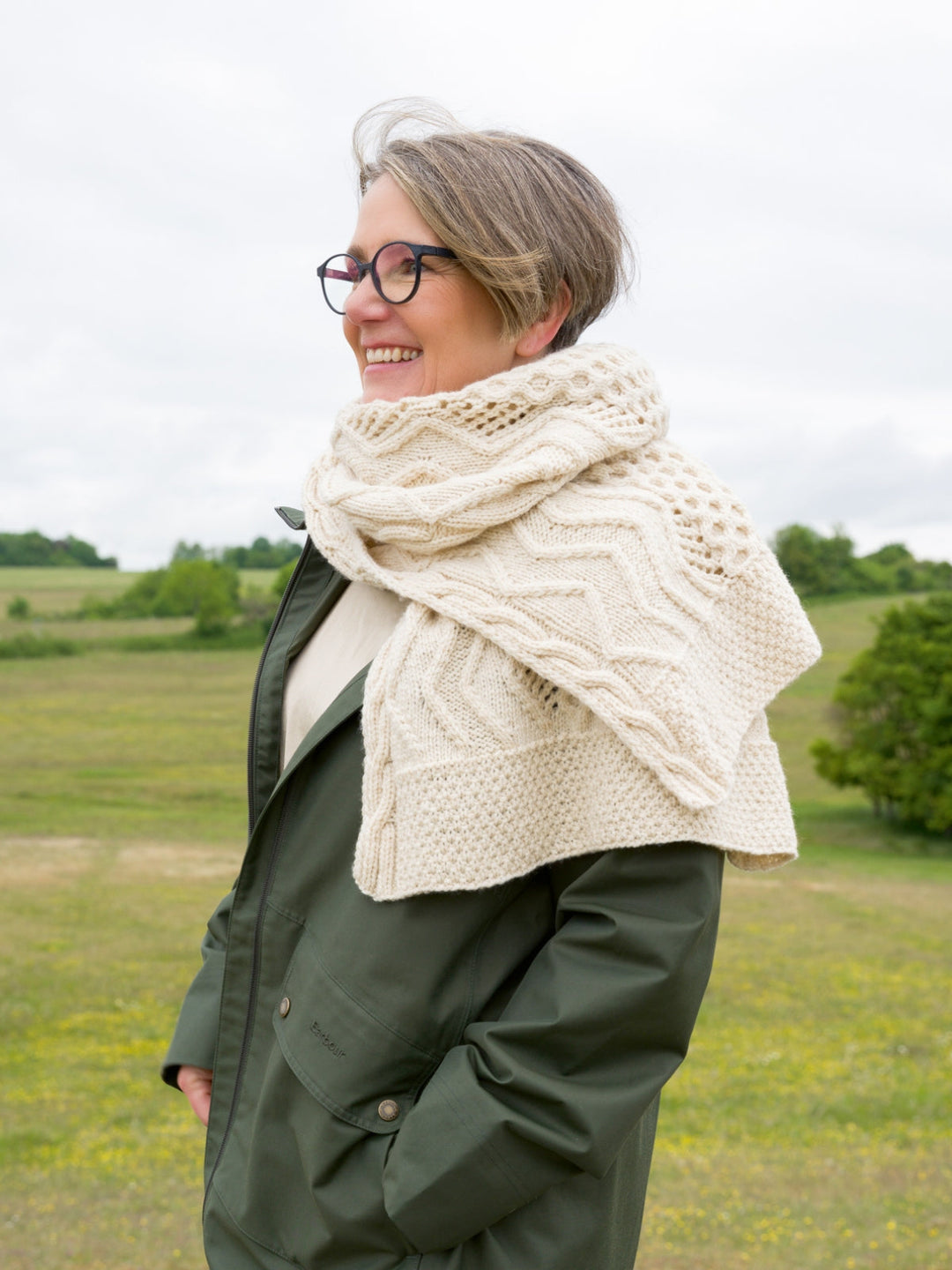 Strickpaket Inis Zopfmütze &amp; Zopfschal - Tanja Steinbach