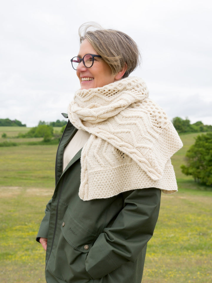 Strickpaket Inis Zopfmütze &amp; Zopfschal - Tanja Steinbach