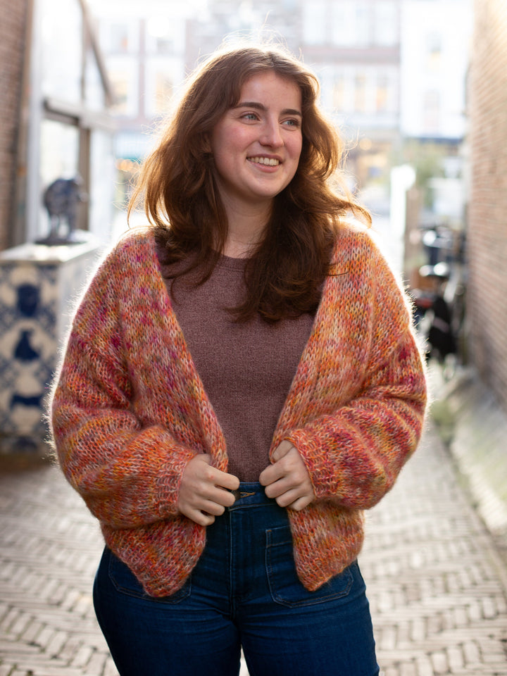 Strickpaket Bernadette Jacke - Silkhair Hand-Dyed