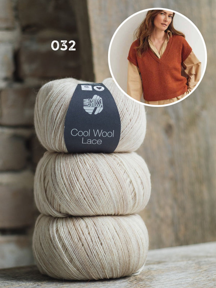 Strickpaket Cool Wool Lace Pullunder