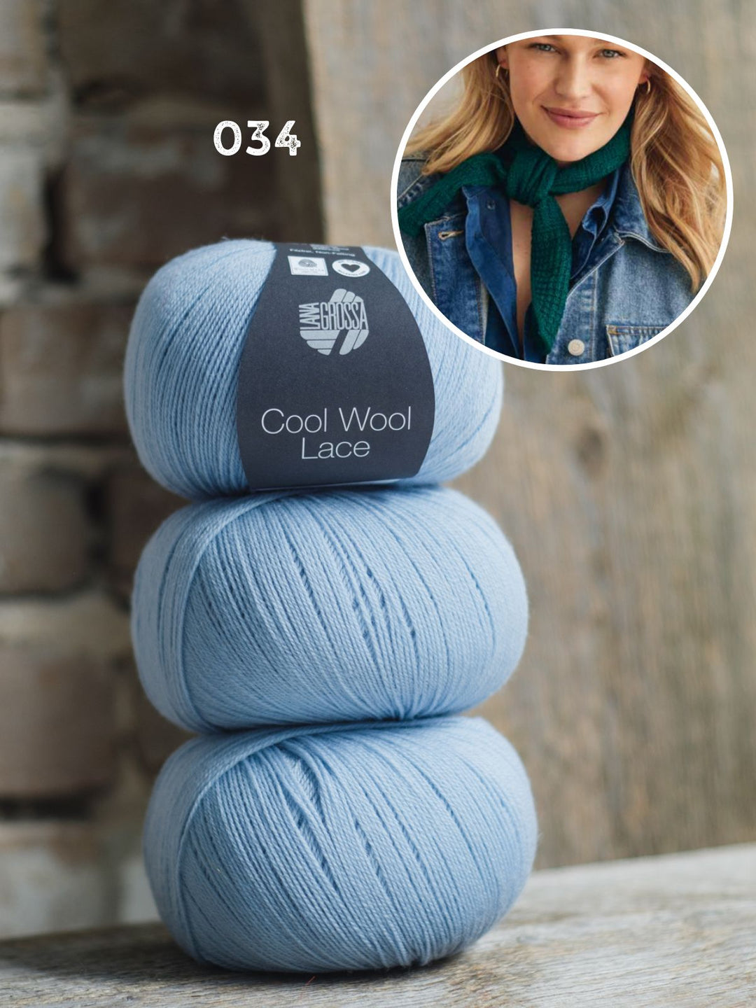 Strickpaket Cool Wool Lace Halstuch