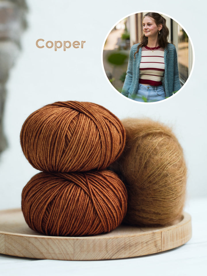 Strickpaket Silkhair Cool Wool Vintage Jacke