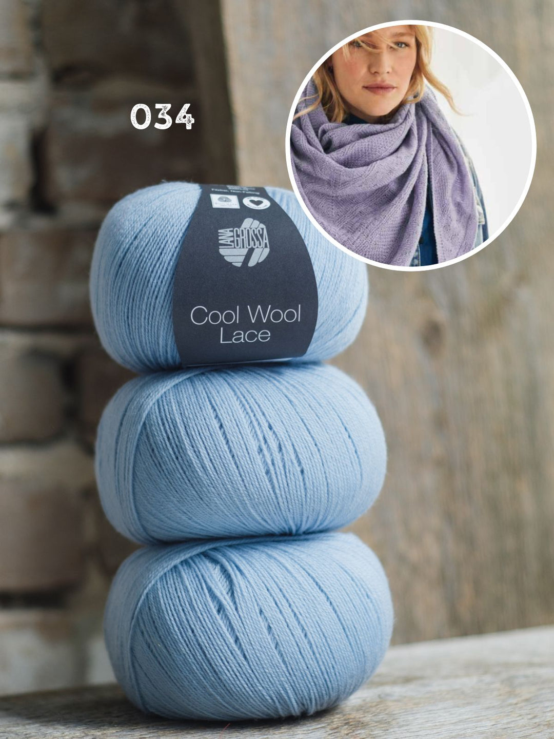 Strickpaket Cool Wool Lace Stola