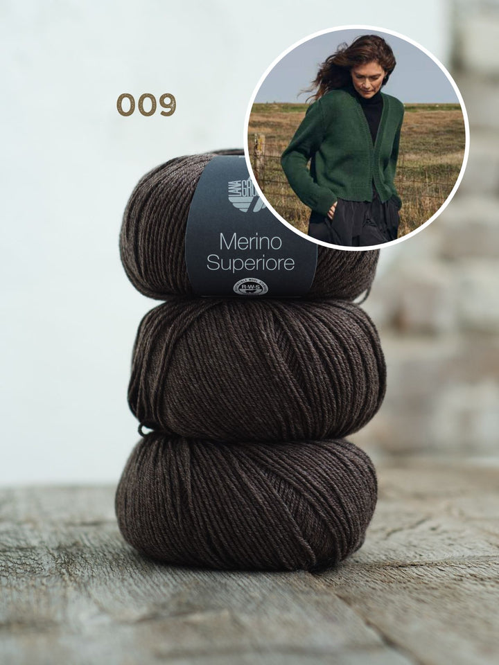 Strickpaket Merino Superiore Jacke