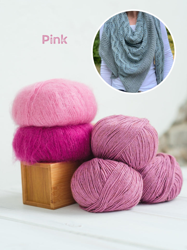 Strickpaket Lizas Tuch Silky Sky