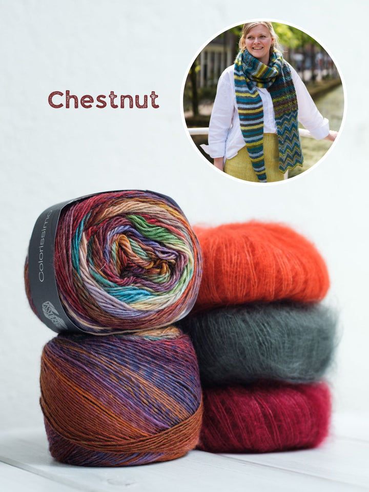Strickpaket Colorissimo & Silkhair Tuch