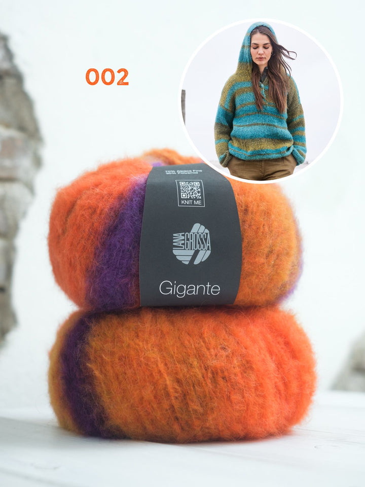 Strickpaket Gigante Kapuzenpullover