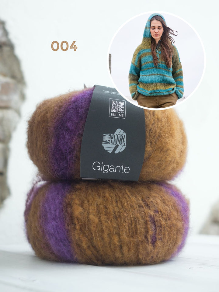 Strickpaket Gigante Kapuzenpullover
