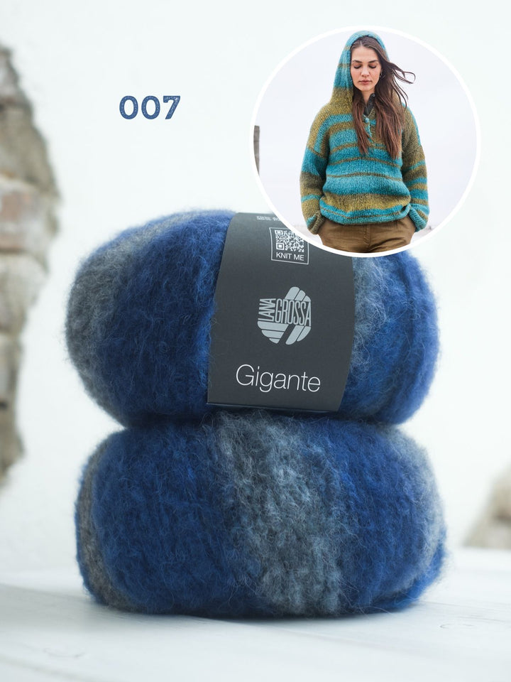 Strickpaket Gigante Kapuzenpullover