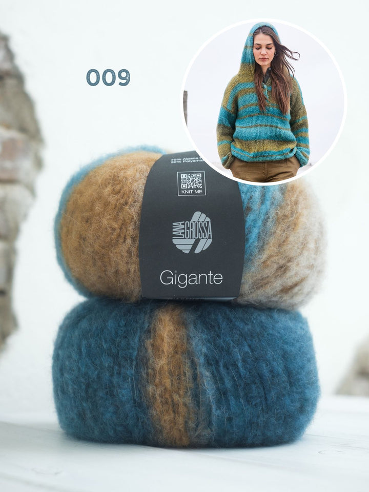 Strickpaket Gigante Kapuzenpullover