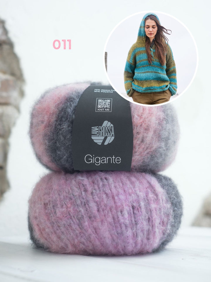 Strickpaket Gigante Kapuzenpullover