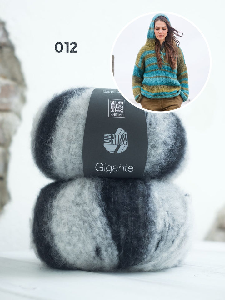Strickpaket Gigante Kapuzenpullover