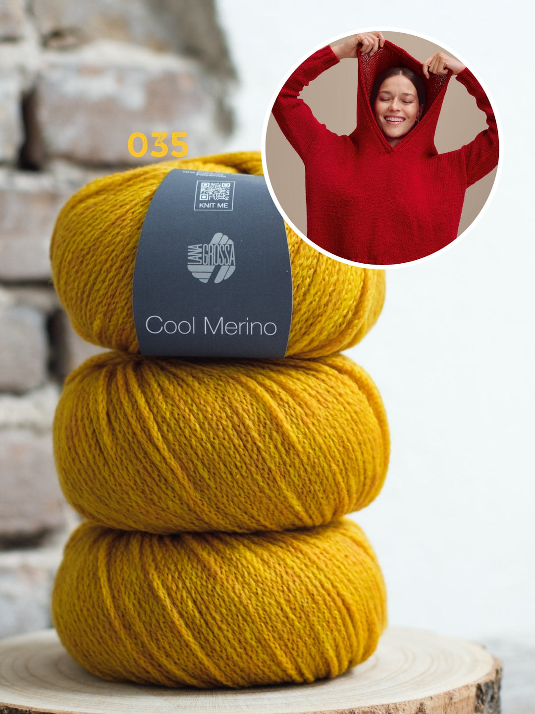 Strickpaket Cool Merino Kapuzenpullover