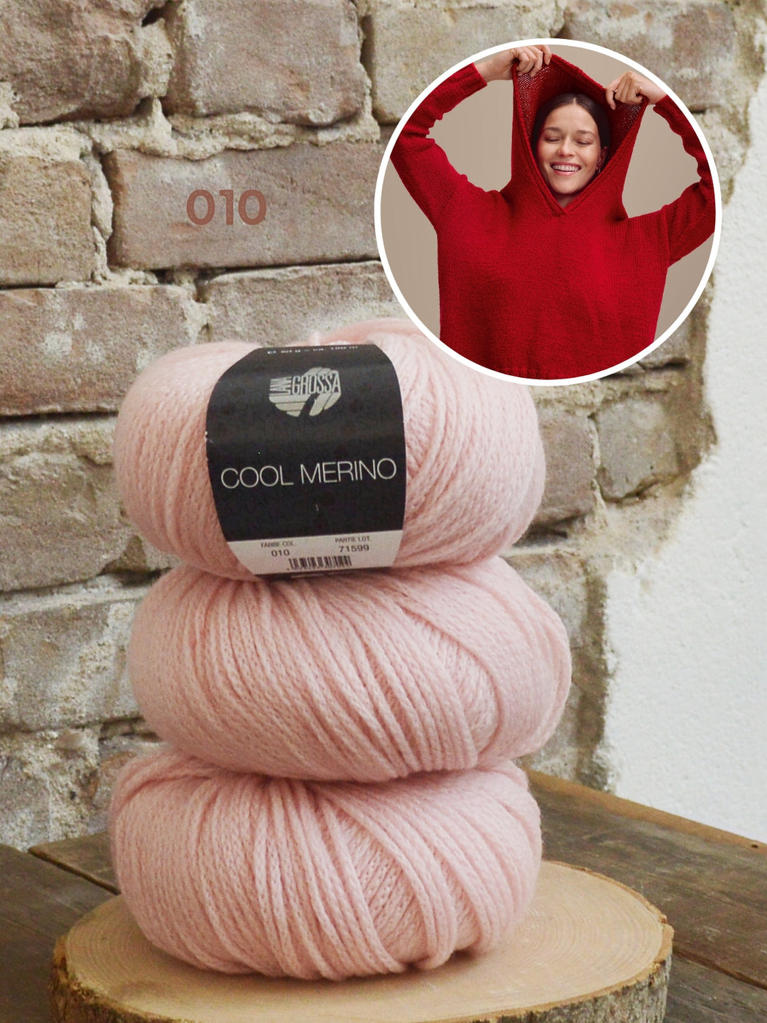 Strickpaket Cool Merino Kapuzenpullover