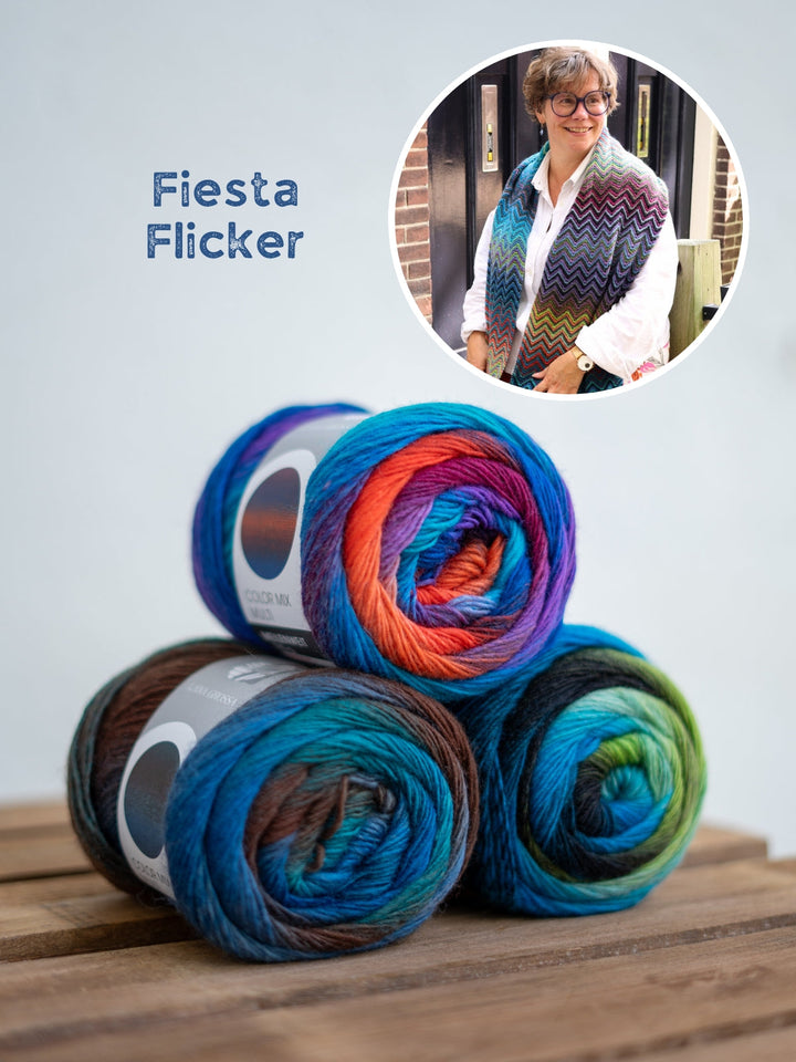 Strickpaket Full Color Schal