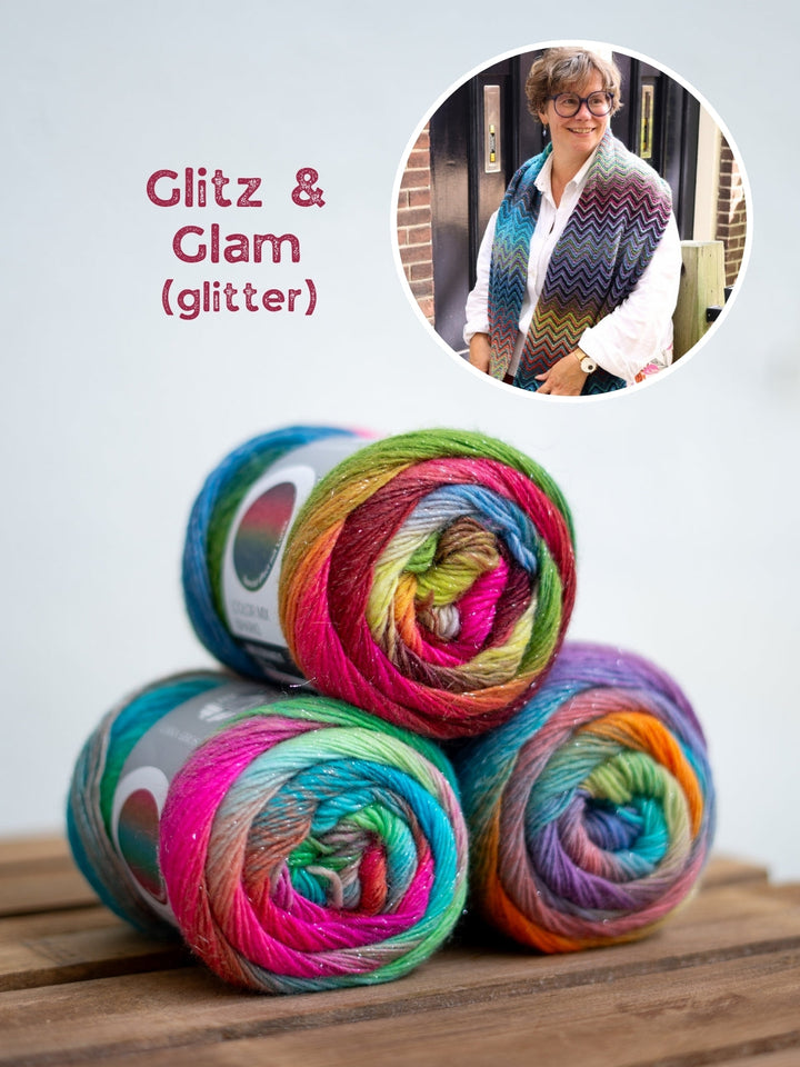 Strickpaket Full Color Schal