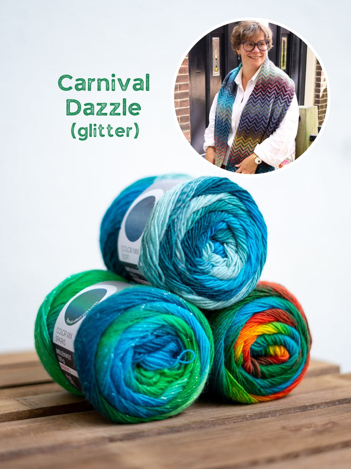 Strickpaket Full Color Schal