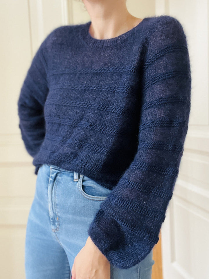 Strickpaket Charles Sweater - Kolibri by Johanna