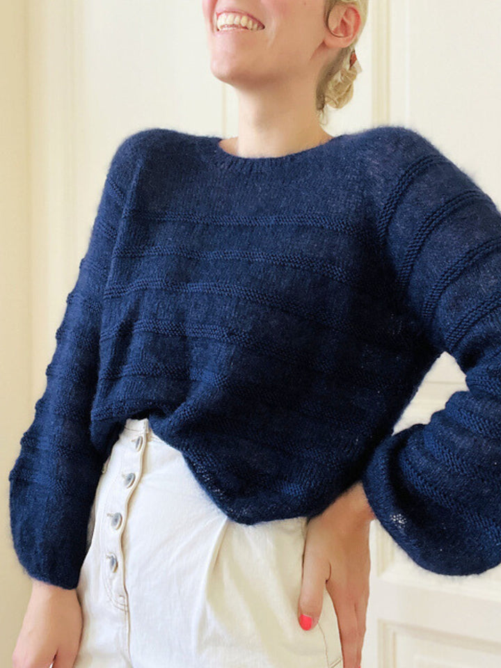 Strickpaket Charles Sweater - Kolibri by Johanna