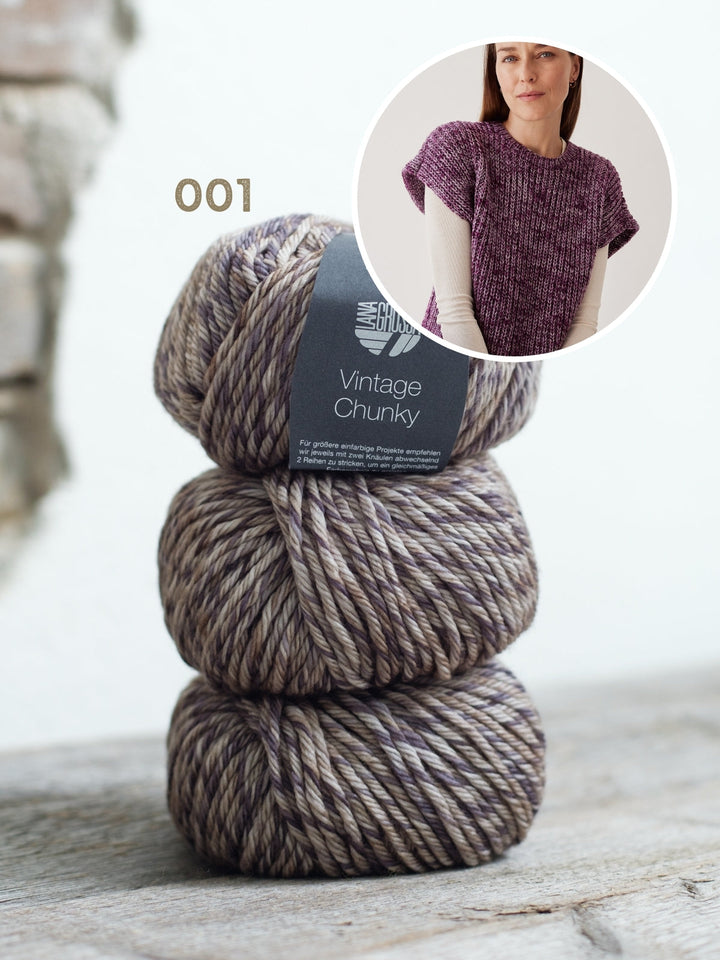 Strickpaket Vintage Chunky Pullunder