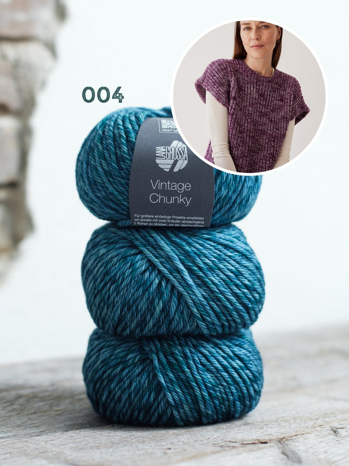 Strickpaket Vintage Chunky Pullunder