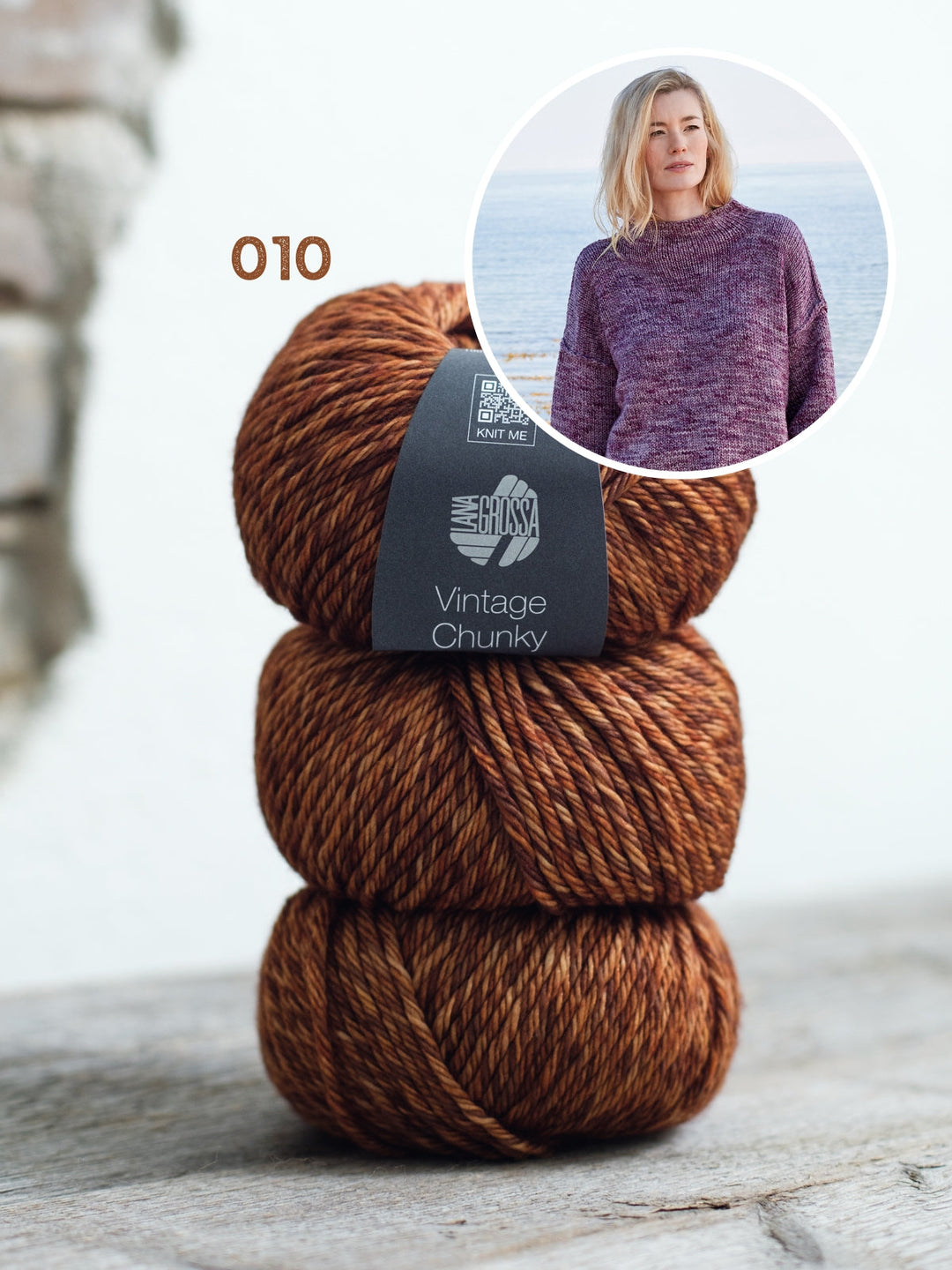 Strickpaket Vintage Chunky Oversized Pullover