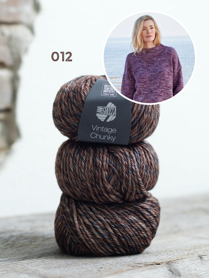 Strickpaket Vintage Chunky Oversized Pullover