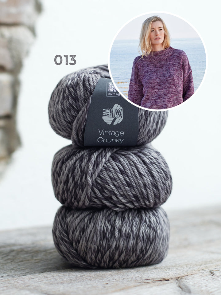 Strickpaket Vintage Chunky Oversized Pullover
