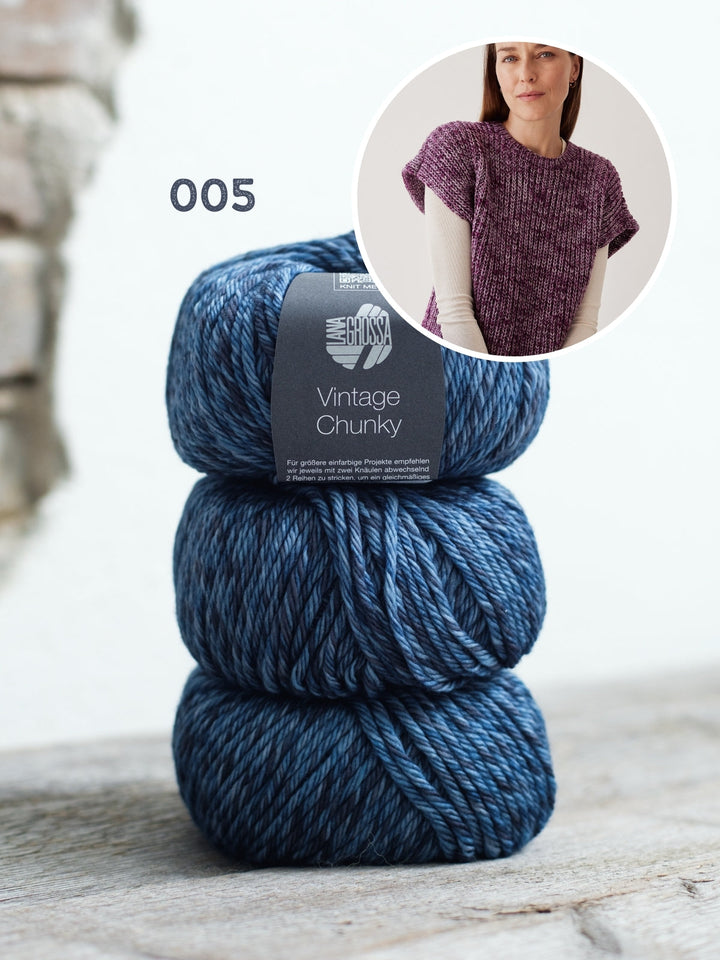Strickpaket Vintage Chunky Pullunder