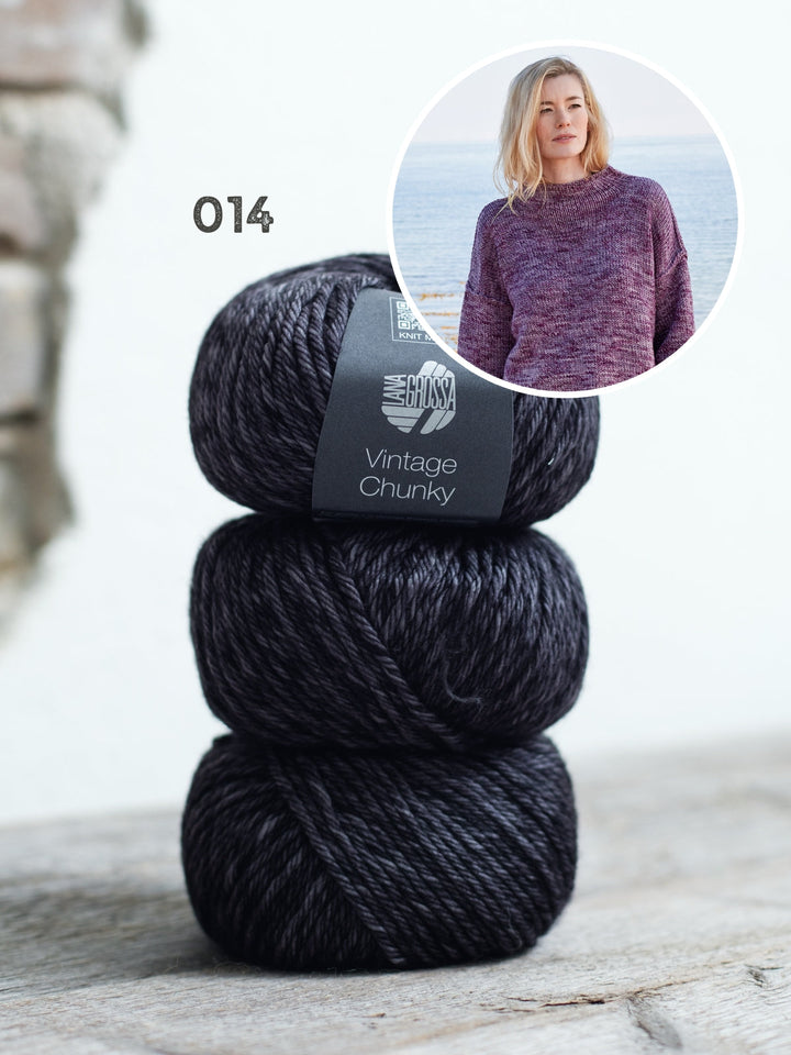 Strickpaket Vintage Chunky Oversized Pullover