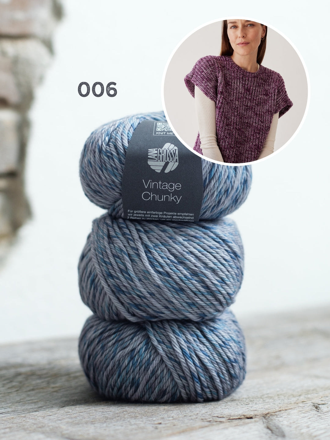 Strickpaket Vintage Chunky Pullunder