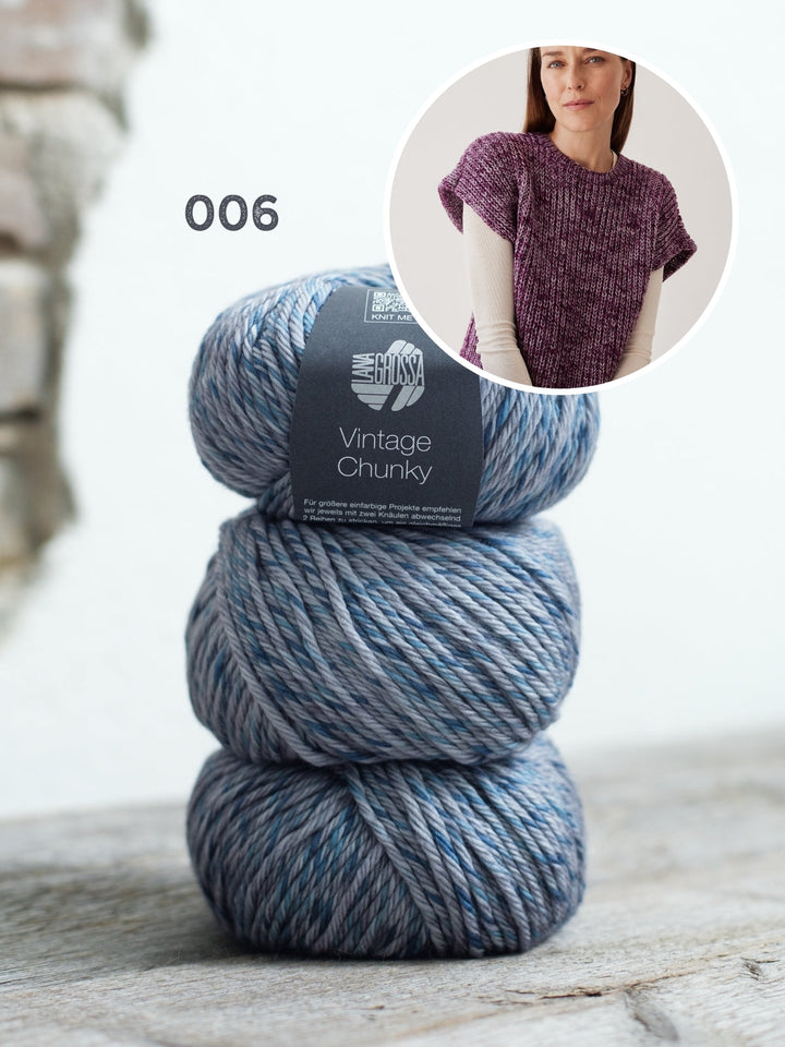 Strickpaket Vintage Chunky Pullunder