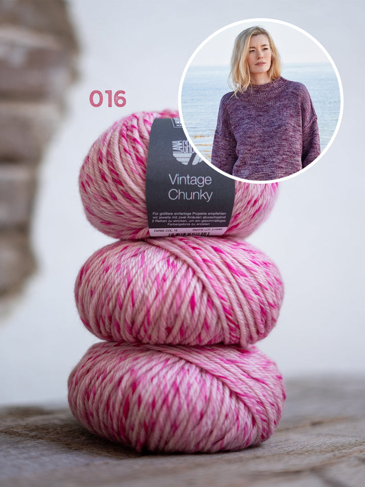 Strickpaket Vintage Chunky Oversized Pullover