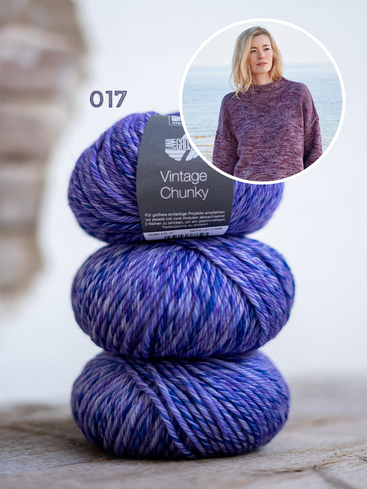 Strickpaket Vintage Chunky Oversized Pullover