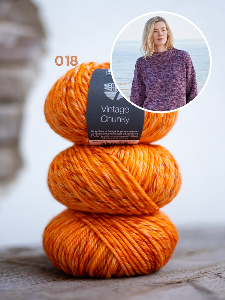 Strickpaket Vintage Chunky Oversized Pullover