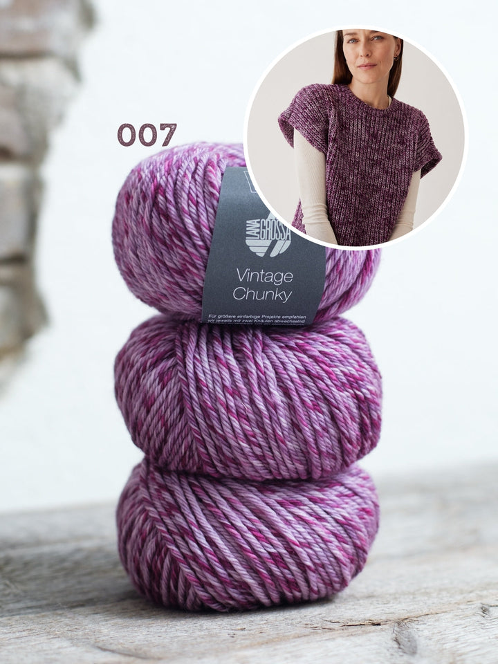 Strickpaket Vintage Chunky Pullunder