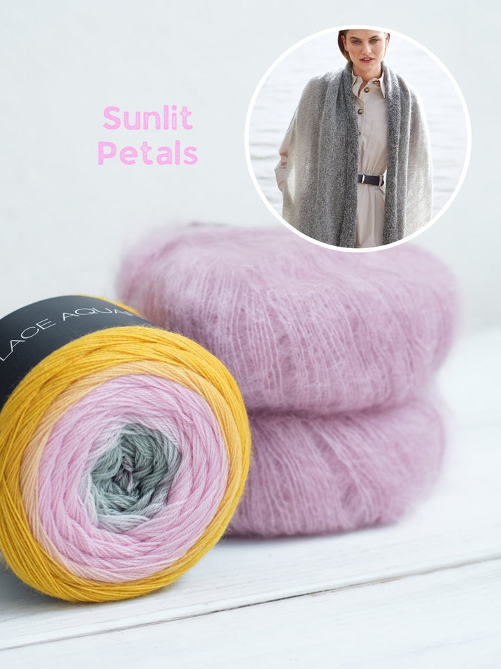 Strickpaket Aquarell & Silkhair Stola