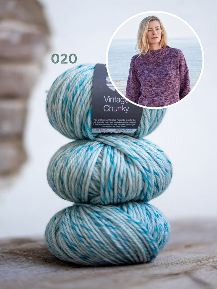 Strickpaket Vintage Chunky Oversized Pullover