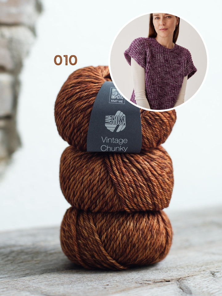 Strickpaket Vintage Chunky Pullunder