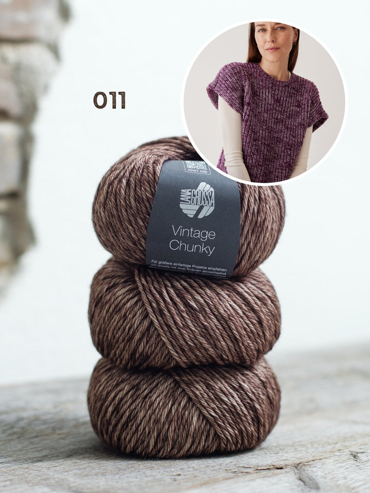 Strickpaket Vintage Chunky Pullunder