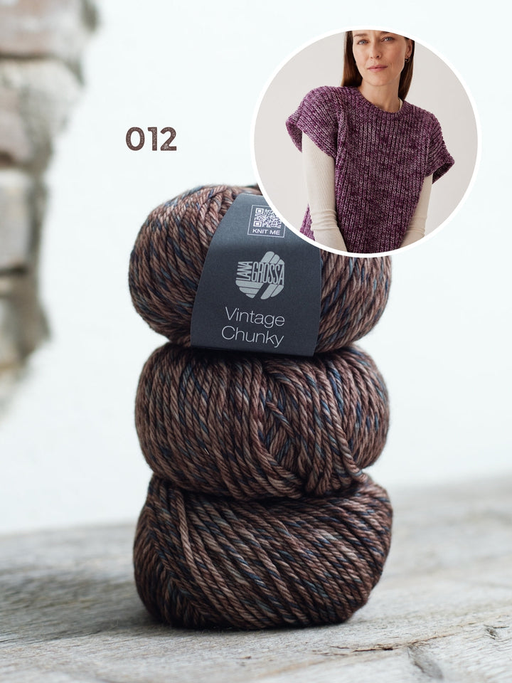 Strickpaket Vintage Chunky Pullunder