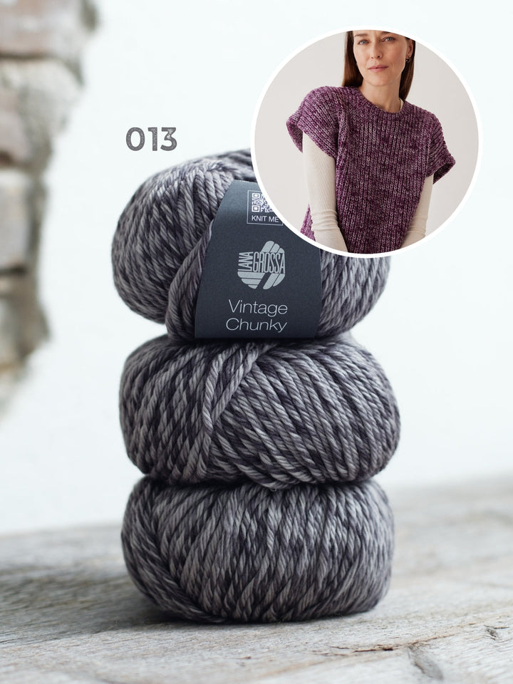 Strickpaket Vintage Chunky Pullunder
