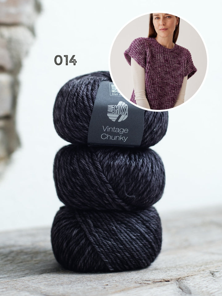 Strickpaket Vintage Chunky Pullunder