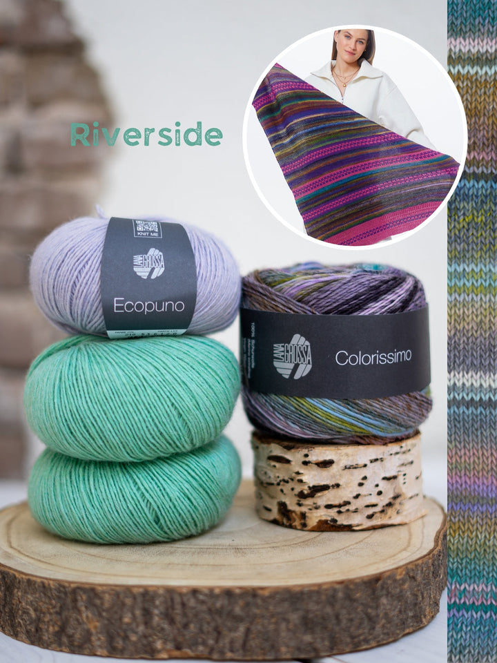 Strickpaket Colorissimo & Ecopuno Dreieckstuch