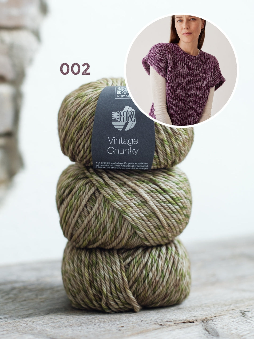 Strickpaket Vintage Chunky Pullunder