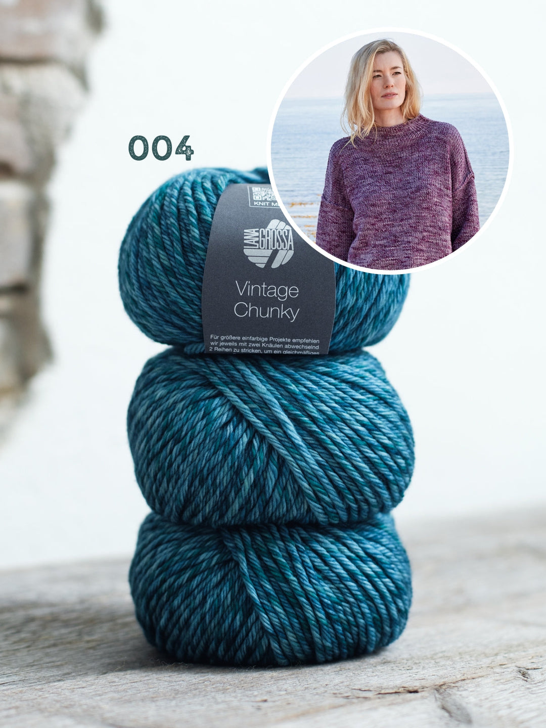 Strickpaket Vintage Chunky Oversized Pullover