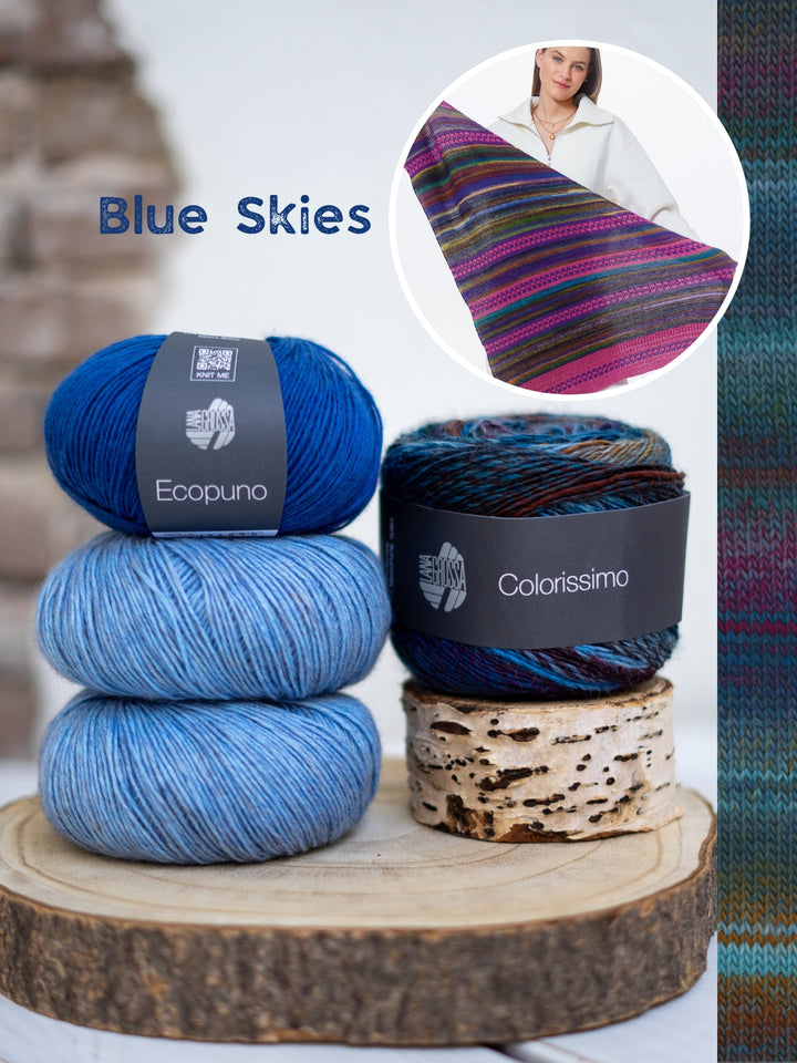 Strickpaket Colorissimo & Ecopuno Dreieckstuch